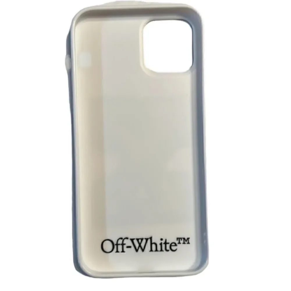 Authentic Unisex Off White Multi Colored 12/12Pro Phone White Case.